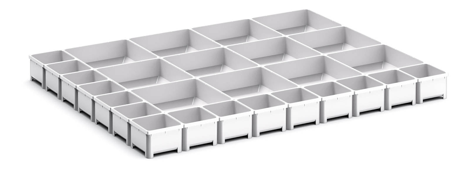 Bott Cubio Plastic Box Divider Kit 27 Compartment. For Cabinet - (WxDx ...