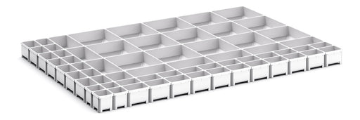 Cubio Plastic Box Divider Kit 64 Compartment. For Cabinet - (WxDxH: 1050x750x75mm) - Part No:43020811