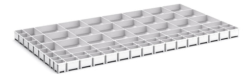 Cubio Plastic Box Divider Kit 71 Compartment. For Cabinet - (WxDxH: 1300x750x75mm) - Part No:43020817