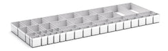 Verso Plastic Box Divider Kit 44 Compartment. For Cabinet - (WxDxH: 1300x550x100+ mm) - Part No:43020822