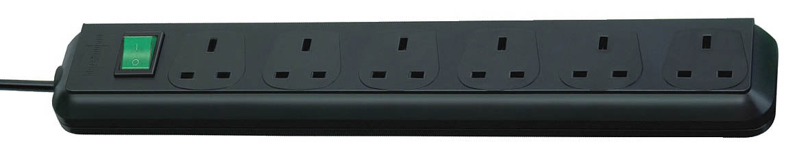 Bott Socket Strip U.K 6 Sockets & Switch (WxDxH: 445x50x45mm) - Part No:51001129